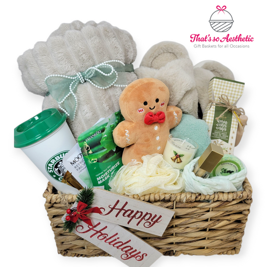 Cozy Holiday Burr Basket